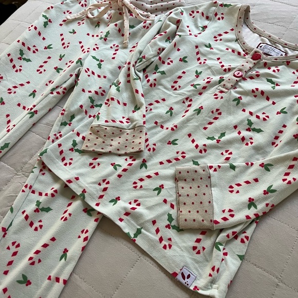 Sweet Honey 2pc Pajama Lounge Set Candy Canes Christmas Holidays - Picture 11 of 12